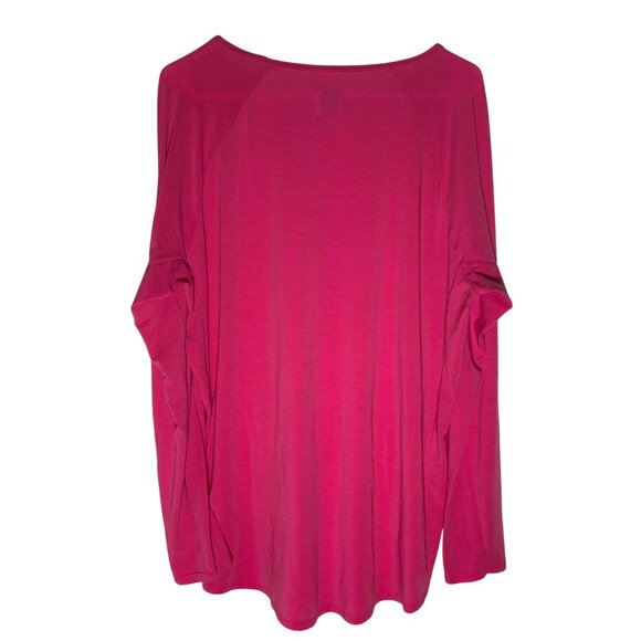 Gap Maternity Breathe Long Sleeve Tee Women's Size XL Regular in Fuschia - EUC! - Picture 7 of 7